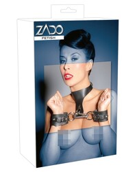 Leder-Fesselset der O., schwarz